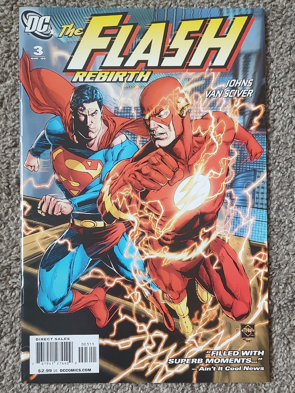 FREE With Purchase - DC Comics The Flash Rebirth #3 August 2009